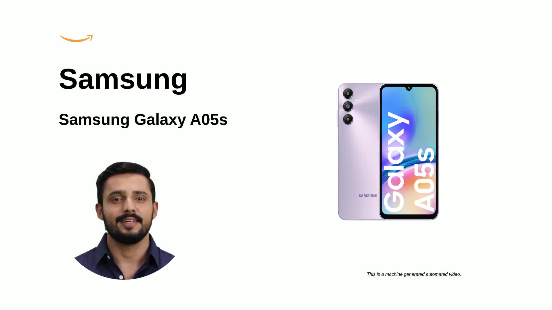 Refurbished) Samsung Galaxy A05s (Light Violet, 6GB, 128GB Storage