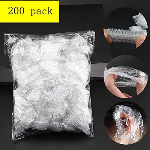 200 Pack Clear Disposable Ear Protectors Waterproof Ear Covers for Hair Dye, Shower, Bathing Ear Shower Cap From Water, Salon, Spa And Stains