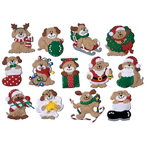 Design Works Crafts Lots of Dogs Felt Ornament Kit, Multi