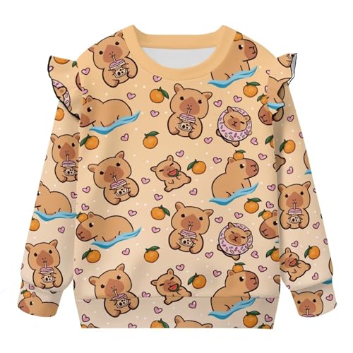 Toddler Girl's Sweatshirt Long Sleeve Crewneck Pullover Winter Clothes4