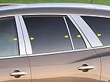 QAA PP48533 10 Piece Stainless Pillar Post Trim Compatible with 2008-2012 Buick Enclave