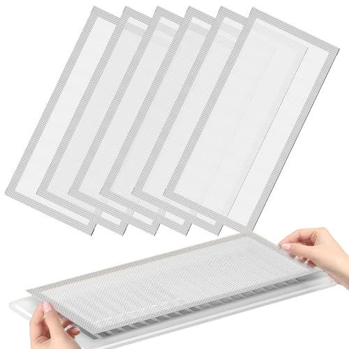 6-Pack White Magnetic Vent Covers 7x13 Inch - Universal Fit for Floor, Wall & Ceiling Registers (7