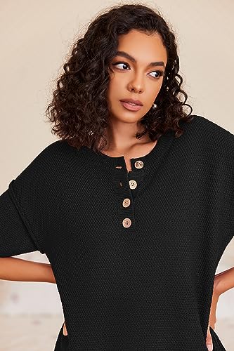 Ekouaer Lounge Sets for Women 2 Piece Pullover Sweater Set Knit Tops Wide Leg Pants Sweatsuits Casual Travel Outfits, S-XXL3