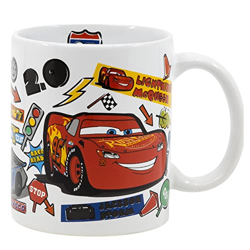 Taza de cerámica de 325 ml en caja regalo de Cars - Disney