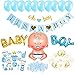 Produktbild SHUIBIAN Babyparty Deko Junge Set - 51Teile - Baby Shower Deko It's A Boy Girlande - Luftballons, Girlande, Fotobox, Tischdeko, Streudeko - Blau