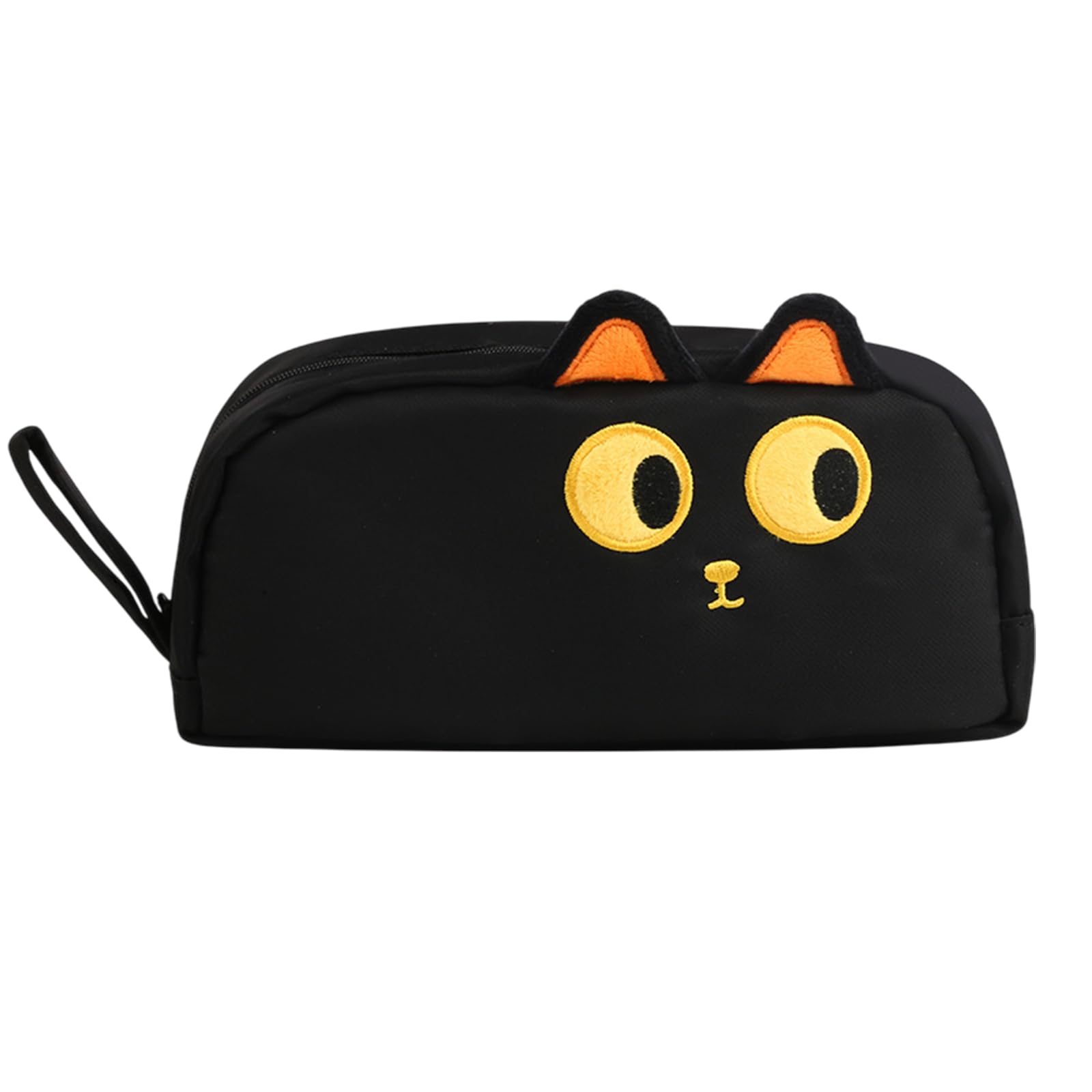 Rwoythk Large Capacity Pencil Case Black Color, Cat Pen Bags Pencil Pouch Organizer