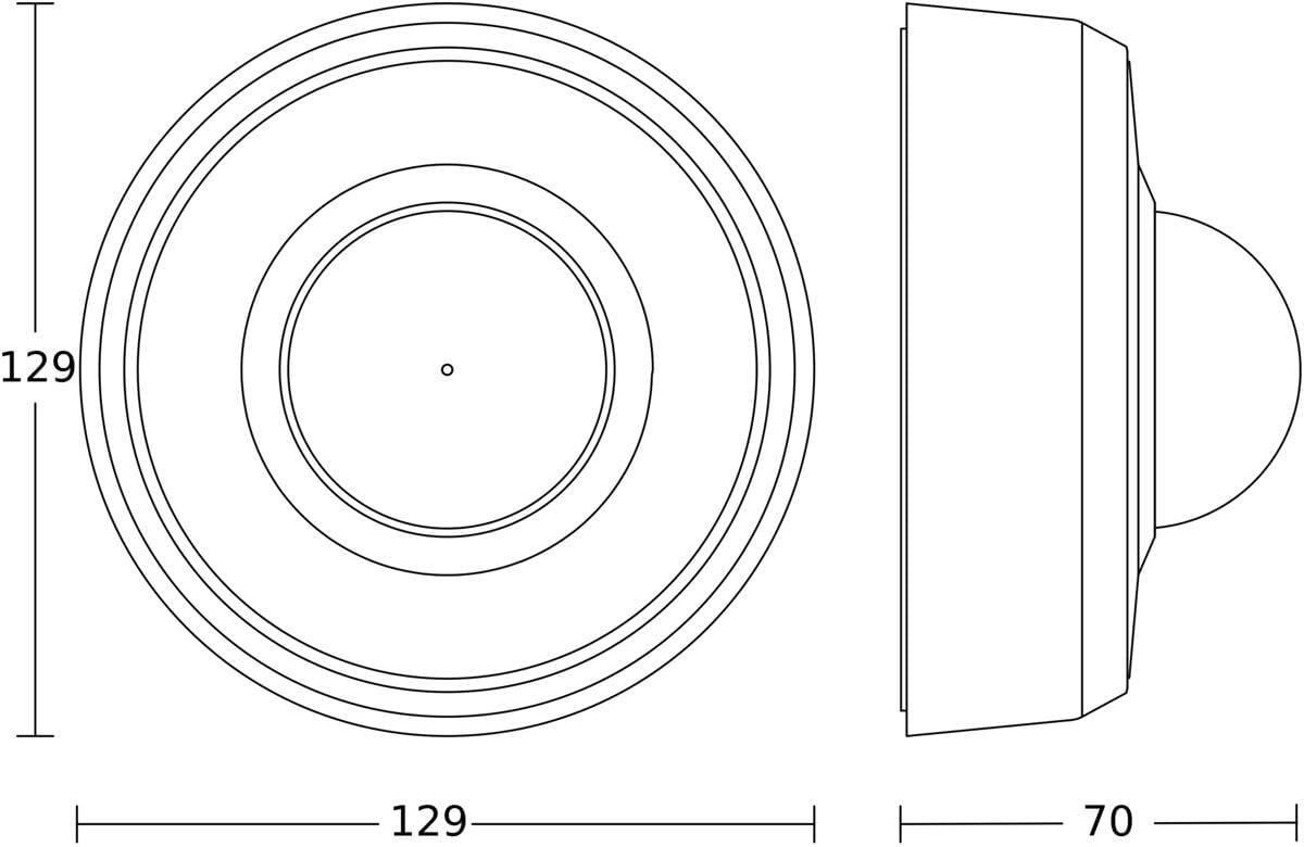 Steinel MD IR 4360-24 COM1 – 360° Infrarot-Bewegungsmelder mit 24 m Reichweite | Aufputzmontage | IP54 | Ideal für Büros, Besprechungsräume & Durchgangsbereiche