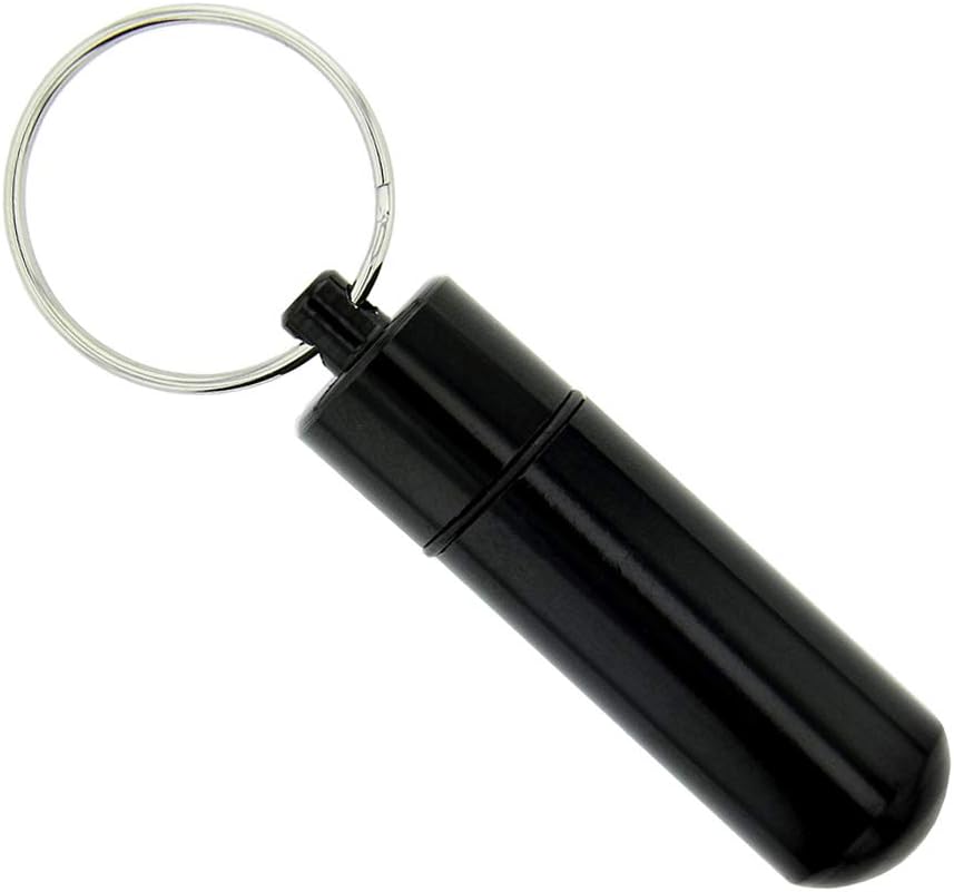 LDS Black Aluminum Oil Vial for Consecrated Olive Oil & Priesthood Holders of All Ages, Elders & Priests, Annointing, Blessing & Healing the Sick