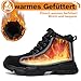 Imagen de NACKINg Zapatos de Seguridad de Invierno Impermeables Zapatos de Trabajo para Hombre Mujer Botas de Seguridad Ligeros Antideslizantes con Forro Cálido Punteras de Acero