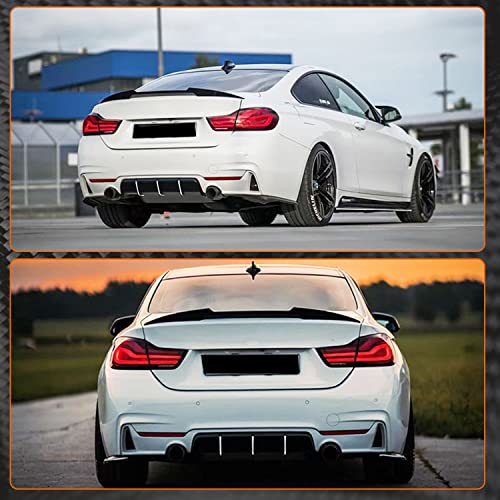 Mcarcar Kit Carbon Fiber Trunk Spoiler Fits For Bmw 4 Series F32 Coupe 2-Door 2014-2019 Factory Outlet Cf 420I 428I 430I 435I 440I Rear Boot Lid Highkick Wing Lip #TOP2