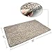 Delxo 24 x 36 Inch Magic Doormat Absorbs Mud Doormat No Odor Durable Anti-Slip Rubber Back Low-Profile Entrance Door Mat Large Cotton Shoe Scraper Pet Mat Machine Washable (Beige)