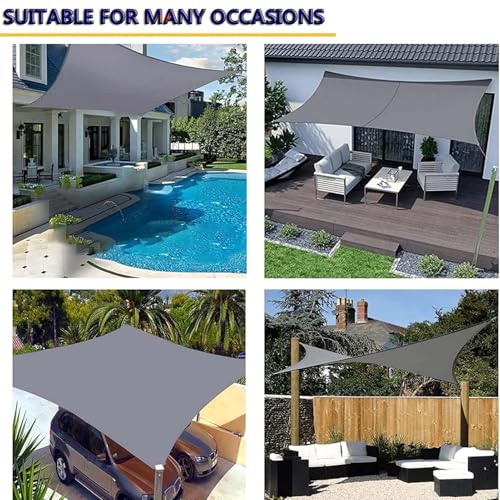 Toldo rectangular parasol impermeable y transpirable para exterior con protección UV de patio 3