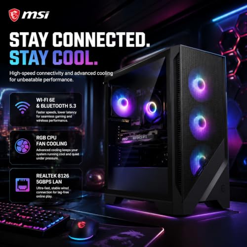 Image of msi Codex R2 Gaming Desktop, 64GB DDR5 RAM, 4TB SSD, NVIDIA RTX 5060 Ti