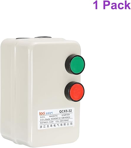 Miniatura 5 de DMiotech 220V 240V 5.5KW Motor eléctrico magnético Control de arranque de Voltios monofásicos trifásicos Interruptores industriales para compresores
