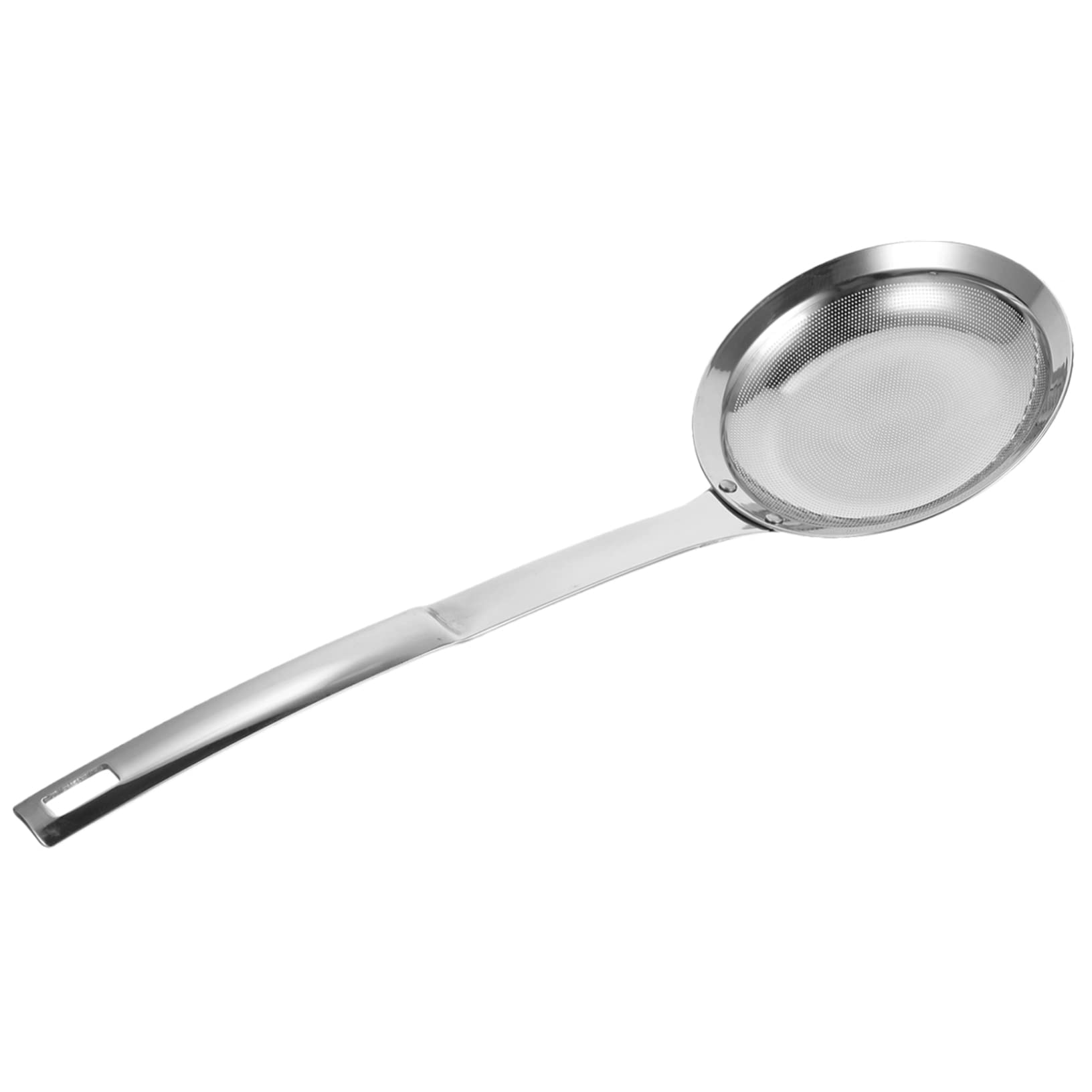 MUCKLILY Fat Skimmer Spoon Stainless Steel Grease Strainer for Cooking Fine Mesh Cooking Ladle for Oil Filtering Kitchen Tool for Home and Restaurant Use