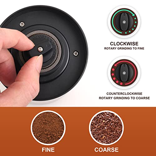 Coastacloud Coffee Grinder Electric With Adjustable Coarseness Ceramic Burrs, Portable One Touch Electric Spice Coffee Bean Grinder With Clean Brush thumb #1