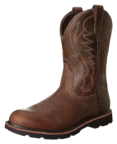 Men's Classic Western Cowboy Round Toe Embroidered Cowboy Boots Men's Boots Men's Shoes