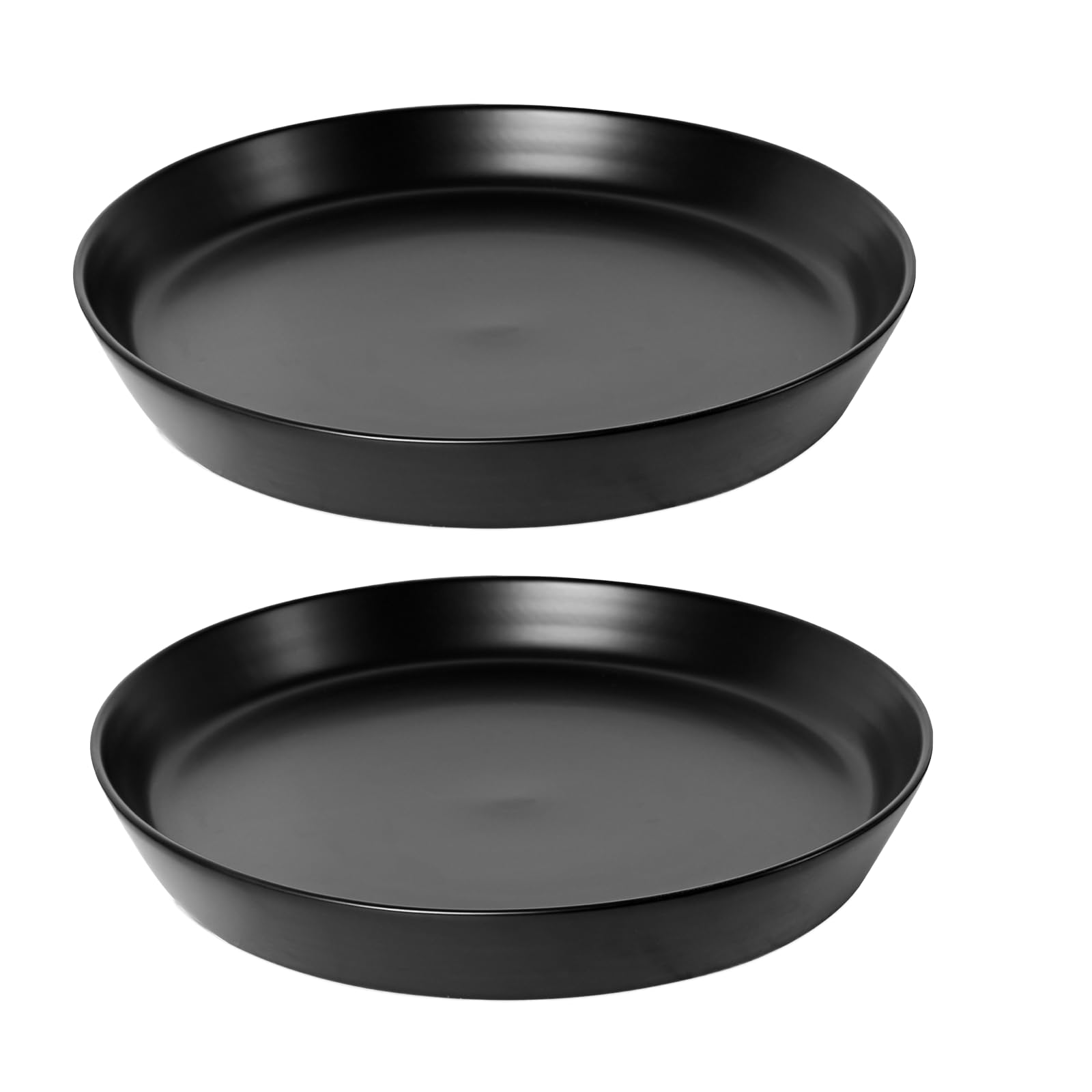 Photo 1 of 1 Pack Plant Saucer Pot Trays 14 Inch, Deep Plant Saucers Water Catcher Tray for Indoor & Outdoor Planters,Bird Bath Durable Ceramic Plant Tray for Flower Pot ?14 inch Blue?