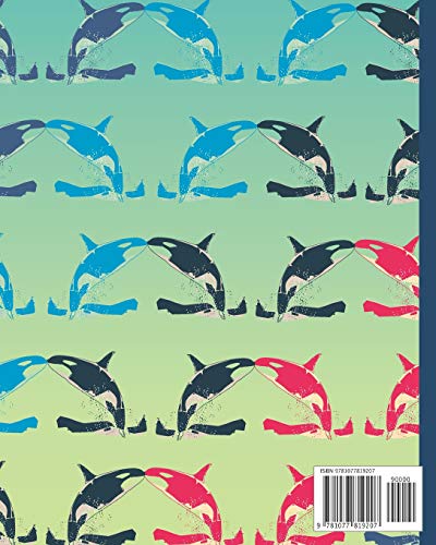 Notebook: Killer Whales Cartoon Cover - Lined Notebook, Diary, Track, Log & Journal - Cute Gift for Kids, Teens, Men, Women Who Love Whales (8"x10" 120 Pages) - Image 2