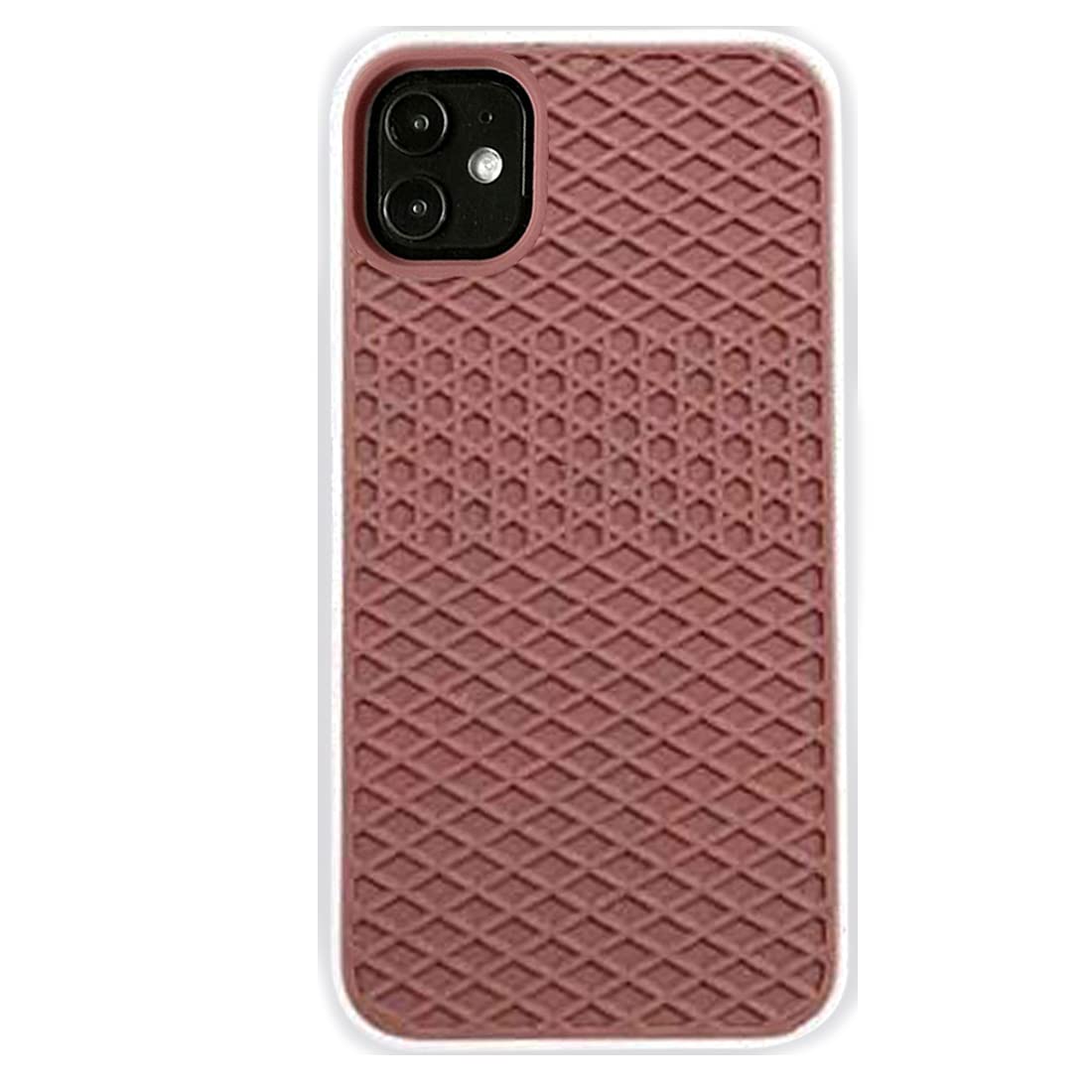 Phone Cover Waffle Grid Pattern Case For Iphone 12 Soft