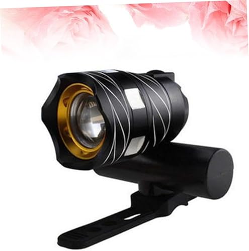 Miniatura 4 de Zerodeko Faro delantero de bicicleta de montaña con soporte ajustable para manillar y cascos, linterna LED compacta para conducción nocturna, rango