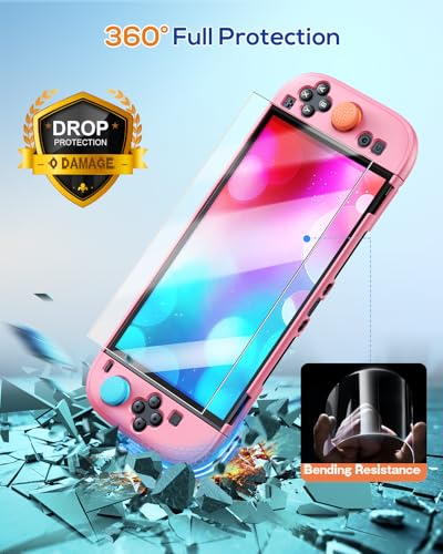Image of WAXITY Dockable Protective Case for Nintendo Switch 2-Pink