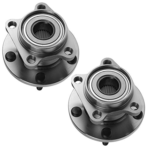 Image of TRQ Rear Left and Right Wheel Bearing and Hub Assembly Set 2 Piece Compatible with 2007-2015 Mazda CX-9 All Wheel Drive