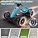 NEWDOOD Electric Go Kart for Kids Ages 3-6, Crazy Cart w/4 Non-Slip EVA Wheels, Adjustable Seat, Metal Frame, 4.8 MPH Max Speed, 12V Outdoor Ride on Toy, Folder Go Kart, Bluetooth & Lights, Aqua