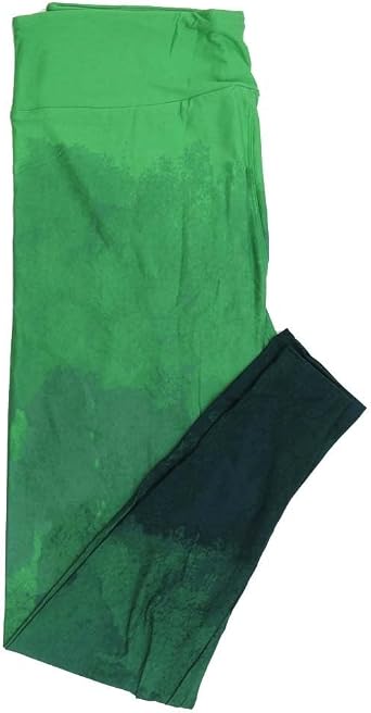 Lularoe Tall Curvy TC Lucky Irish St Patricks Green Hombre Leggings fits Adult Women Sizes 12-18 7410-A-573037