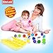 Kidzlane Color Matching Egg Toy Set - 12 Play Eggs Toddler Toys - Educational Color and Number Recognition Skills - Kids Toy Eggs That Crack Open - Learning Egg Game Puzzle for Toddlers, Boys, Girls