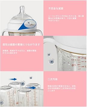 Baby Bottle Disinfection, Microwave Bottle Dryer, Milk Warmer, Drying, Sterilization, Steam Sterilization, Baby Bottle Wash, Storage Case, Low Noise, Automatic Power Off, Pacifier, PP Bottle