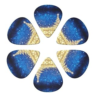 Lot de 6 médiators dorés à paillettes pour guitare acoustique, guitare électrique, basse, ukulélé – fins, moyens et… - Les Beatles, Paul McCartney, John Lennon, RIngo Starr, George Harrison Lot de 6 médiators dorés à paillettes pour guitare acoustique, guitare électrique, basse, ukulélé - fins, moyens et… – Image 4