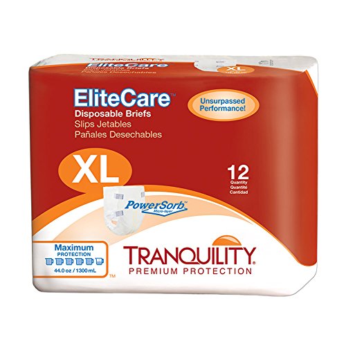 Tranquility EliteCare Maximum Absorbency Tape-Tab Style Brief (XL - 12 Count)
