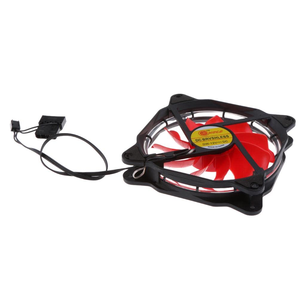 120mm Case Fan Solar Eclipse Hydraulic Bearing Quiet Cooling LED Fans Red