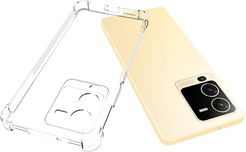 Miniatura 3 de Funda para Vivo V25 Pro 5G  Vivo S15 Pro 5G Transparente TPU Cuatro Esquinas Funda Protectora Transparente Suave