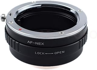 AF to NEX adapter Compatible with for Sony AF Minolta MA Mount Lens & for Sony E NEX Mount Camera Body,Fits for Sony Alpha A6000 A6300 A6500 A7 A5000 A5100 α7, α7R, α7S, α7 II, α7R II et
