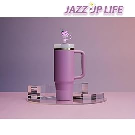 BonneChance Lilac Silicone Stanley Cup Accessories Set: 6 Pcs Spill Proof Stopper, 2 Pcs Straw Cover Cap, 1 Pcs Silicone Boot for Stanley 40oz & 30oz Tumbler