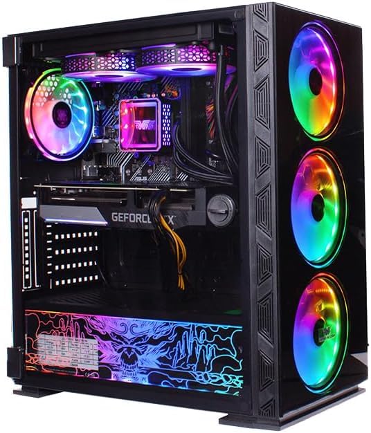 Veno Scorp Gaming PC - AMD Ryzen 5500 Processor - Nvidia GeForce RTX 5060Ti 8GB Graphics Card - 16GB RAM – 512 NVME SSD - 240MM Liquid Cooling - Windows 11 – WiFi Neonzilla