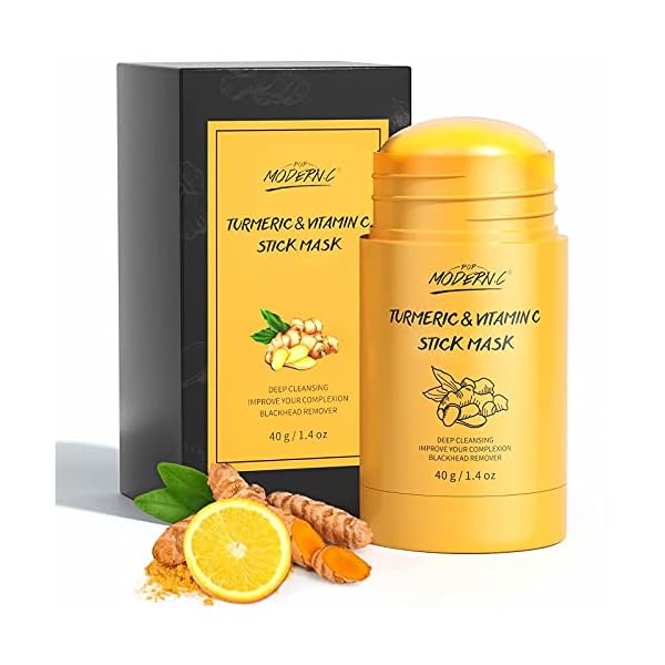 Turmeric-Clay-Stick-Mask-Organic-Vitamin-C-Purifying-Clay-Mask-Blackhead-Cleansing-Healing-Clay-Mud-Mask-Deep-Clean-Pore-Improve-Skin-Acne-Scars-Facial-Mask-With-Blackhead-Remover-Extractor-ToolS Turmeric Clay Stick Mask Organic Vitamin C Purifying Mask for Blackhead Cleansing Healing Clay Mud Mask for Deep Clean Pore Improve Skin Acne Scars Facial Mask With Blackhead Remover Extractor Tools