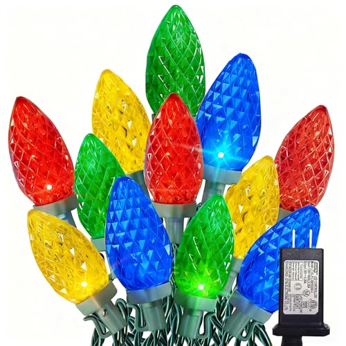 Dazzle Bright C9 Christmas String Lights, 100 LED...