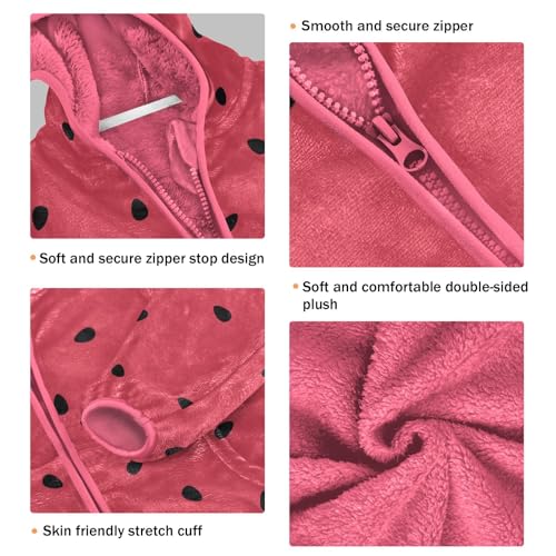 GuoChe Vector Watermelon Black Seeds Boy Hooded Fleece Jacket3