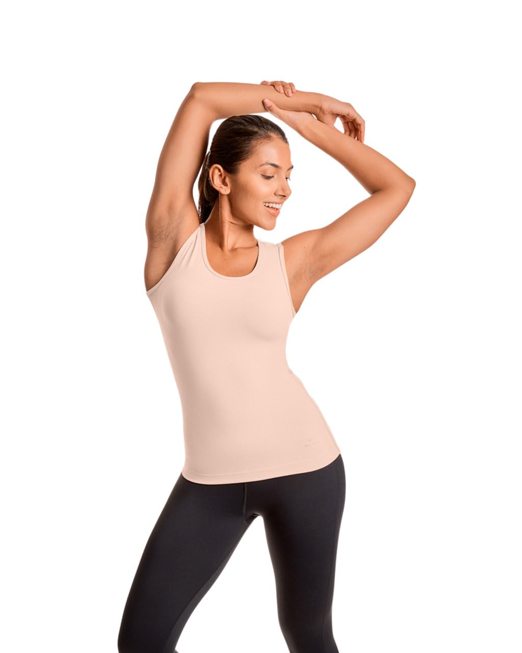 Tommie Copper for Women Lower Back Support Tank Compression Shirt for Women for Lower Back Pain Relief, Pale Pink, XL