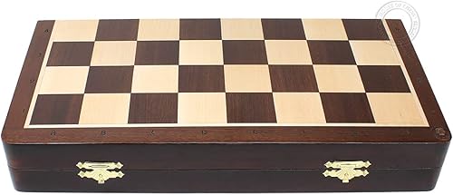 Miniatura 5 de House of Chess - Juego de ajedrez de torneo de 3.75 pulgadas con piezas únicas de Staunton + tablero de ajedrez plegable de 16 x 16 pulgadas en