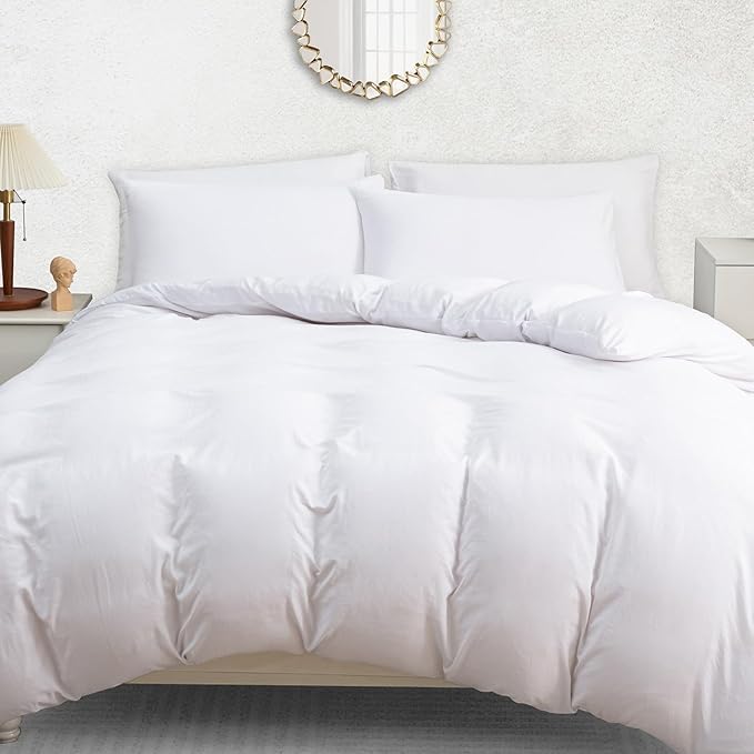 Pamposh Single Duvet Cover Set Pack Of 4 - Pre-Washed Microfibre Bedding Set for Added Softness & Comfort - Lightweight Premium Quilt Cover Set for All Seasons With Zipper Closure