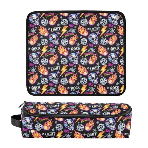 Bolsa Organizadora 2 en 1 y Mat de Calor Resistente con Cierre para Herramientas de Pelo Planchas y Rizadoras miniatura 3