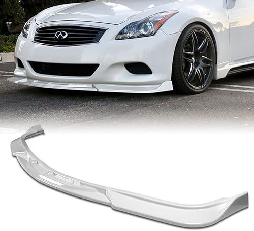 Miniatura 5 de Q1-TECH, borde de parachoques delantero compatible con Infiniti G37 Coupe2DR 2008 - 2013, alerón de borde delantero para parachoques delantero, kit