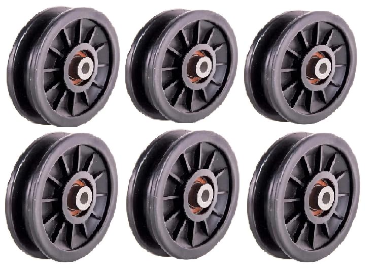 Wirmon Latest Exercise GymMachine Attachment Gym Pulley with Inbuilt Bush and Bearing 4 Inch Black (Pack of 6),Fitness Machine (B0CCYH1B7N) Amazon Price History, Amazon Price Tracker