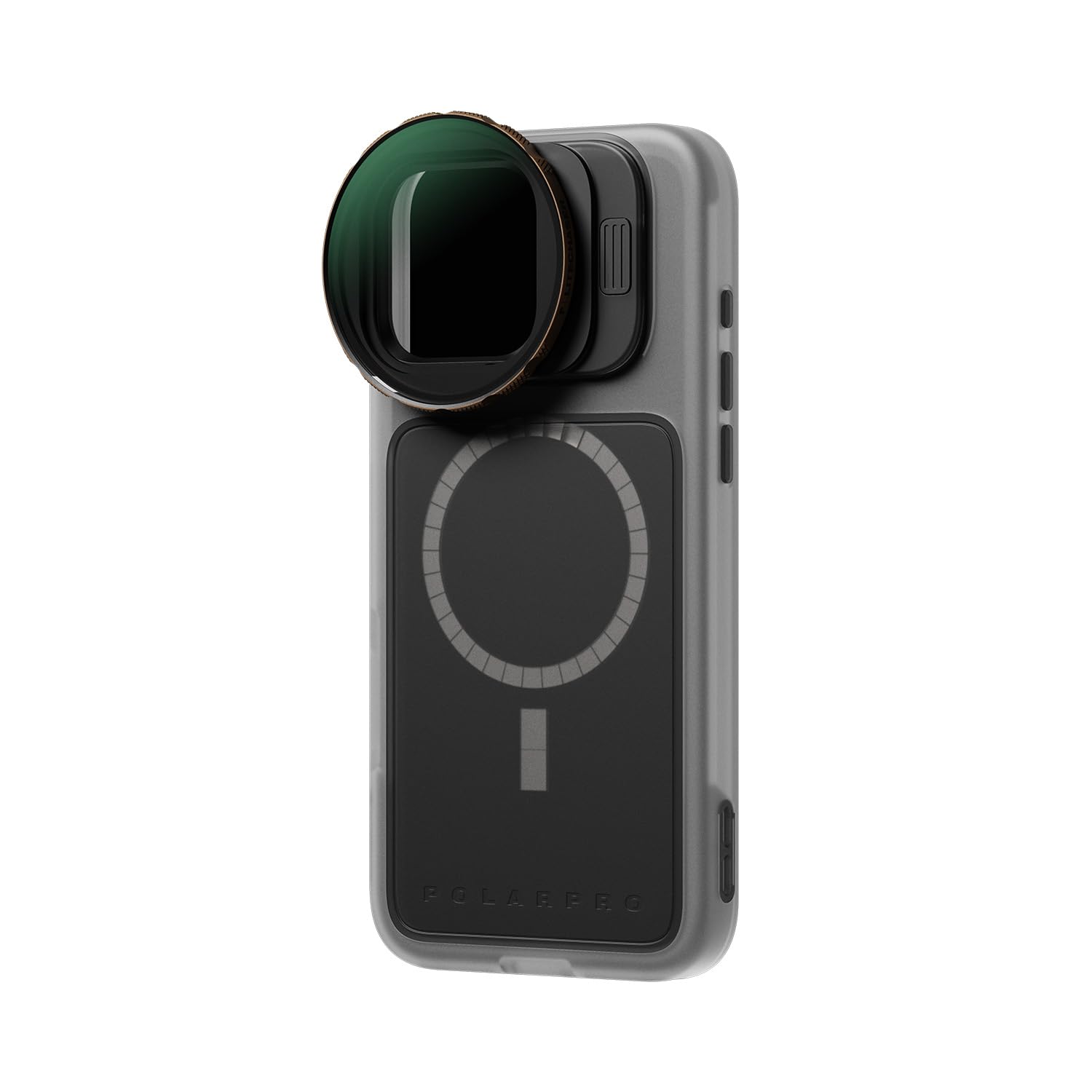 PolarPro - LiteChaser iPhone 16 Pro Max - BaseCase - Kompatybilny z filtrami i adapterami LiteChaser 15, 16 i 17 - Przezroczysty