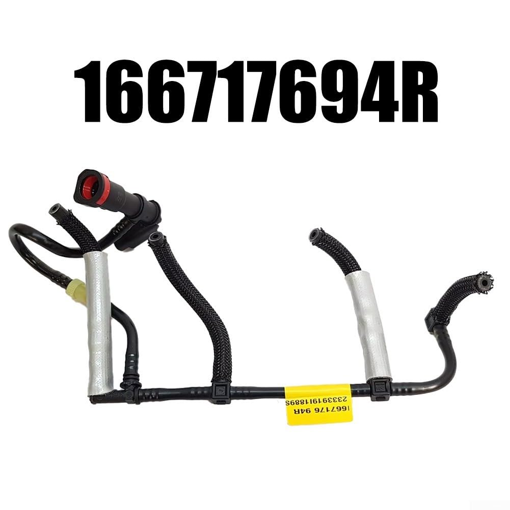 Tuyau de retour de carburant pour Dacia pour Lodgy 2013-2019 pour Grand Kangoo II ABS noir de rechange compatible avec OE 166717694R 8201003973 1667100QAM système de carburant de véhicule