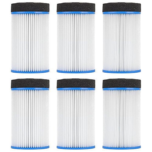Clear Choice Pool Spa Filter 4.50 Dia x 7.80 in Cartridge Replacement for Spa-in-a-Box M-SPA Spa2Go Baleen AK-LGFPKWS, [6-Pack]